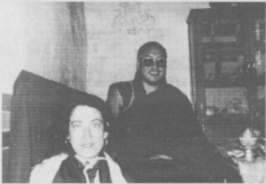 Azom Rinpoche at Chimphu with Anne Klein