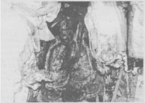 Self-arisen image from cave where Trisong Dayten meditated at Chimpu