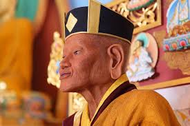 Statue of the First Karmapa, Dusum Khyenpa, designed by the 17th Karmapa, Tibetan Buddhism