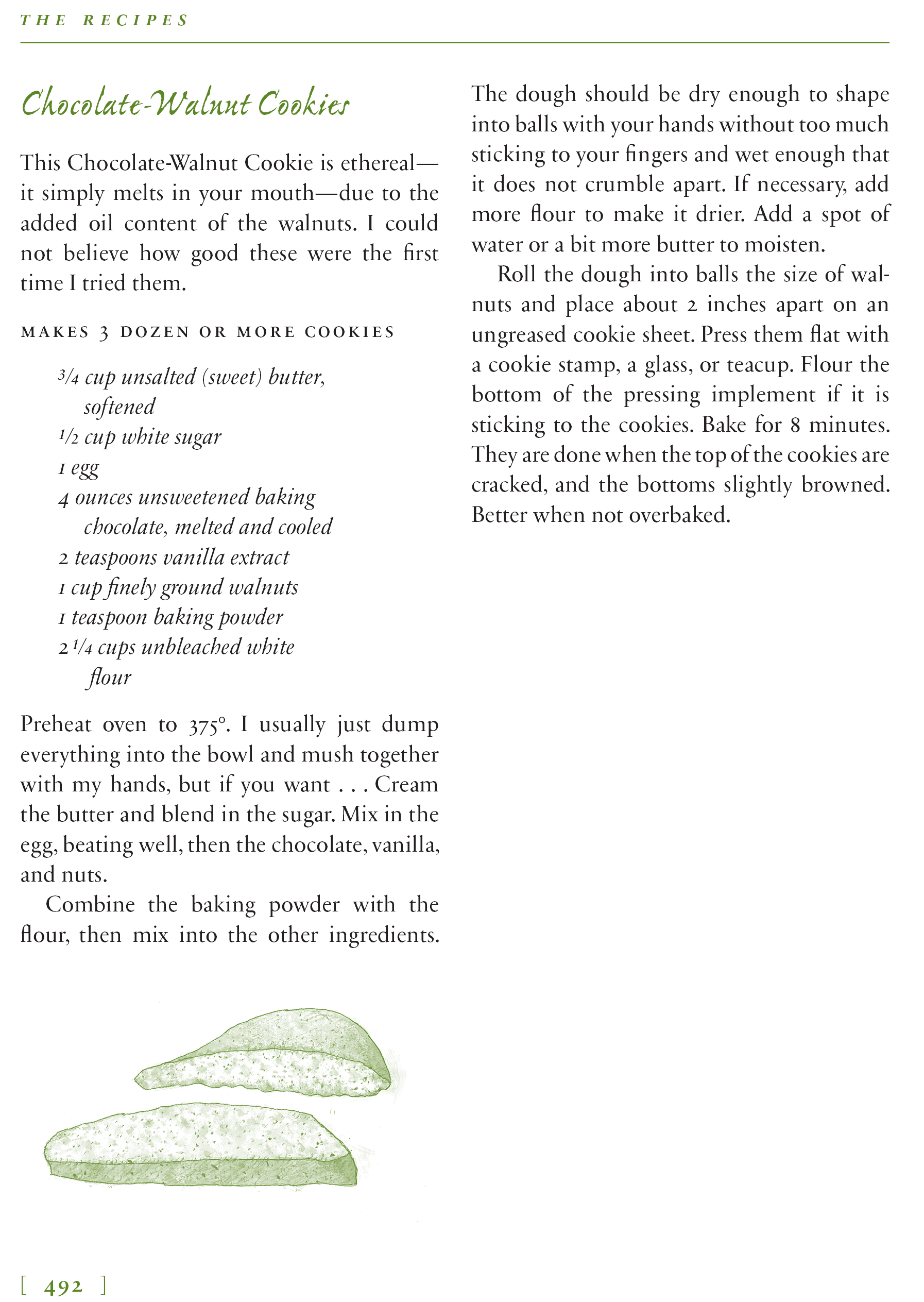 chocolate walnut cookies