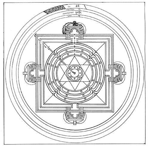 Heart Essence of the Self-Born Lotus: Mother Queen of the Ocean mandala, a Yeshe Tsogyal terma discovered by Dilgo Khyentse Rinpoche