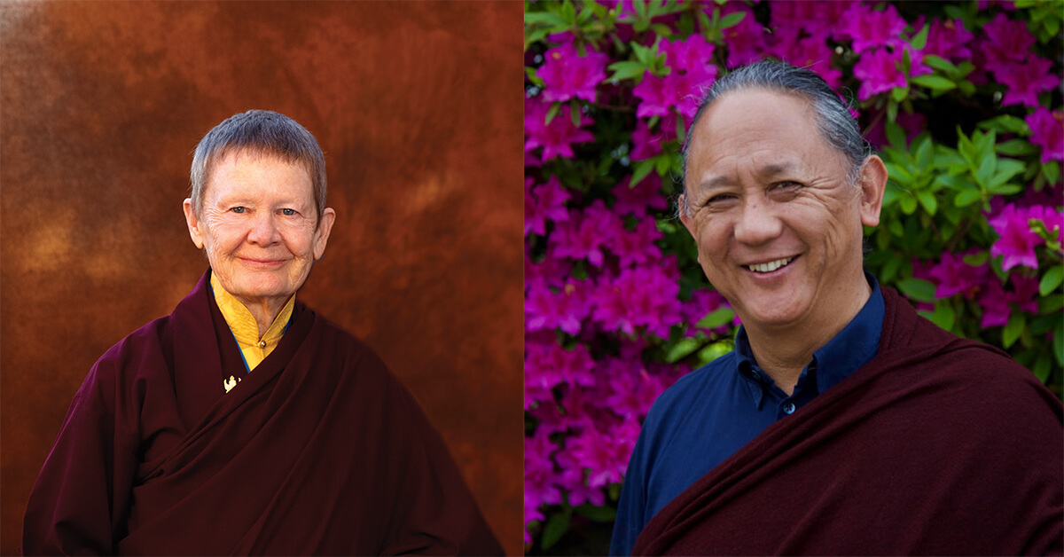 Pema & Rinpoche in Conversation Lead Gen Ad Pema Chodron & Dzigar Kongtrul