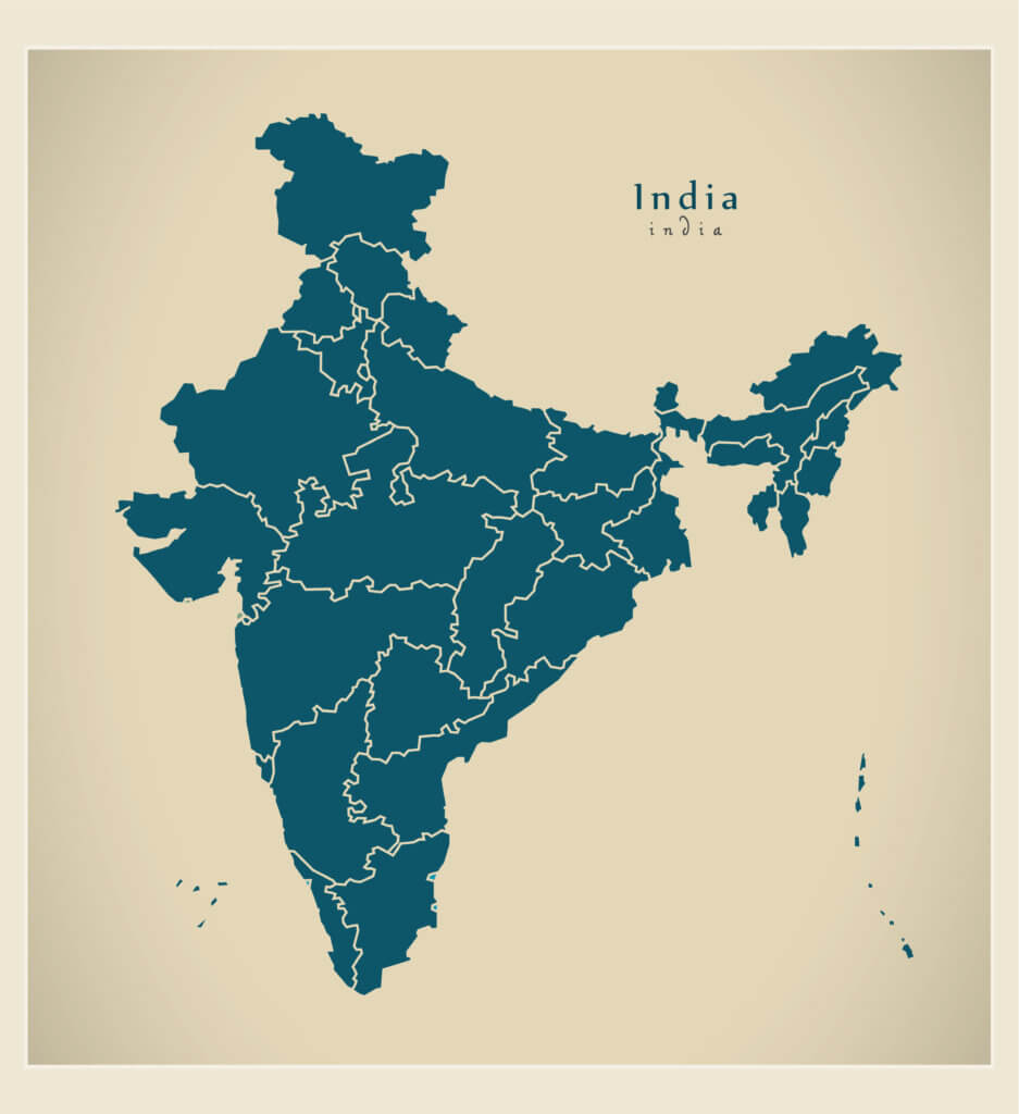 map of india